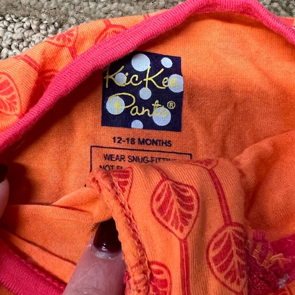 Kickee Pants Leaf Lattice Footed Pajama 🧡 - Picture 4 of 6